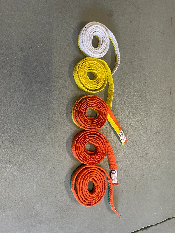 Cinturones de artes marciales infantiles usados